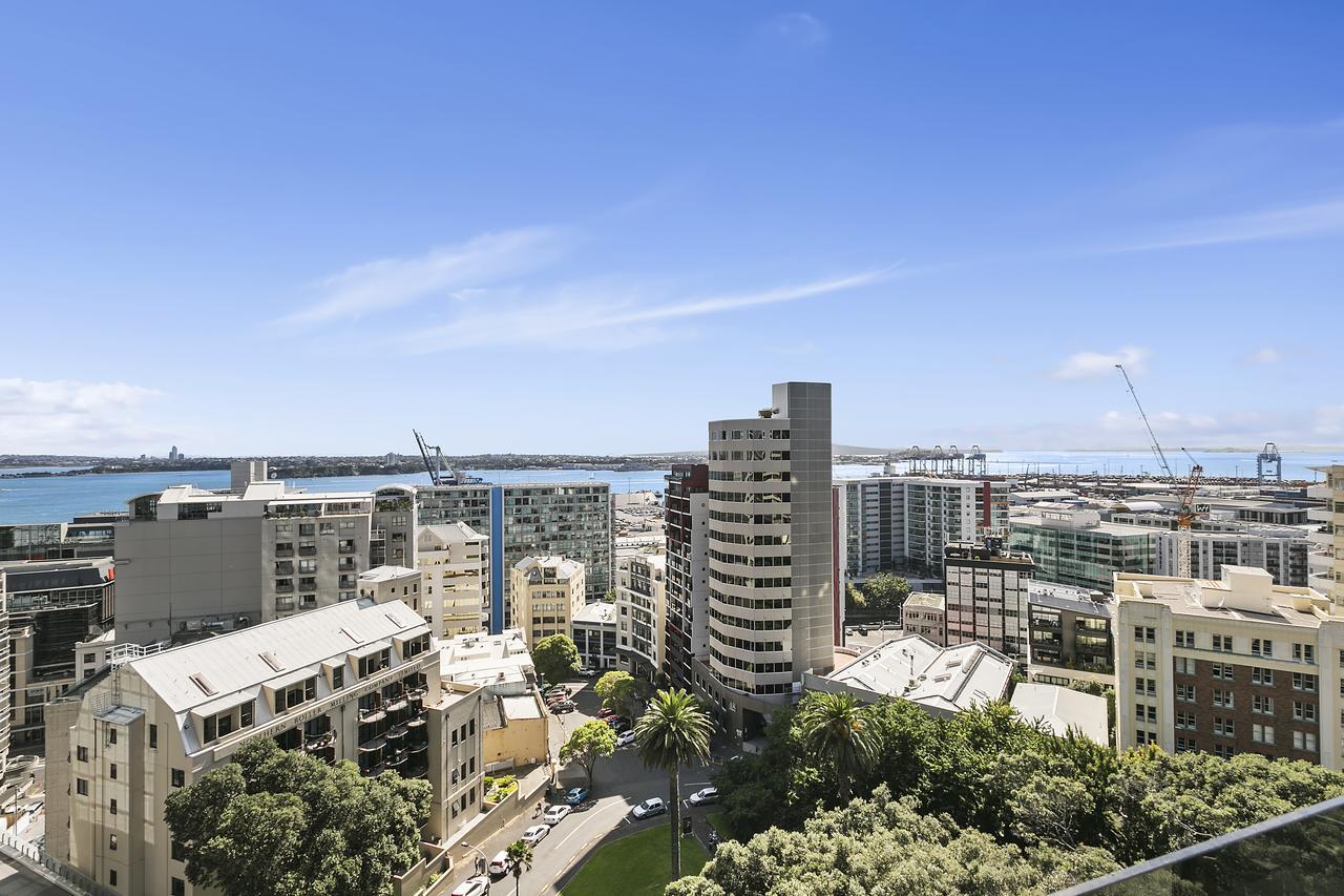 Central 12Th Floor Apt With City & Harbour Views Auckland Exterior photo